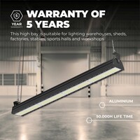 Beleuchtungonline LED Hallenstrahler Linear Industrial 200W - 150lm/W - IP65 - 4000K - Dimmbar - 5 Jahre Garantie