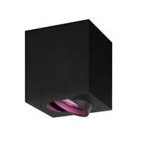 Ledvion Smart LED Aufbaustrahler - Quadratisch - Schwarz - 4,9W - RGB+CCT - Kippbar - IP20