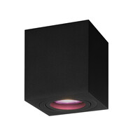 Ledvion Smart LED Aufbaustrahler - Quadratisch - Schwarz - 4,9W - RGB+CCT - Kippbar - IP20