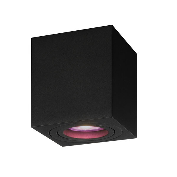 Ledvion Smart LED Aufbaustrahler - Quadratisch - Schwarz - 4,9W - RGB+CCT - Kippbar - IP20