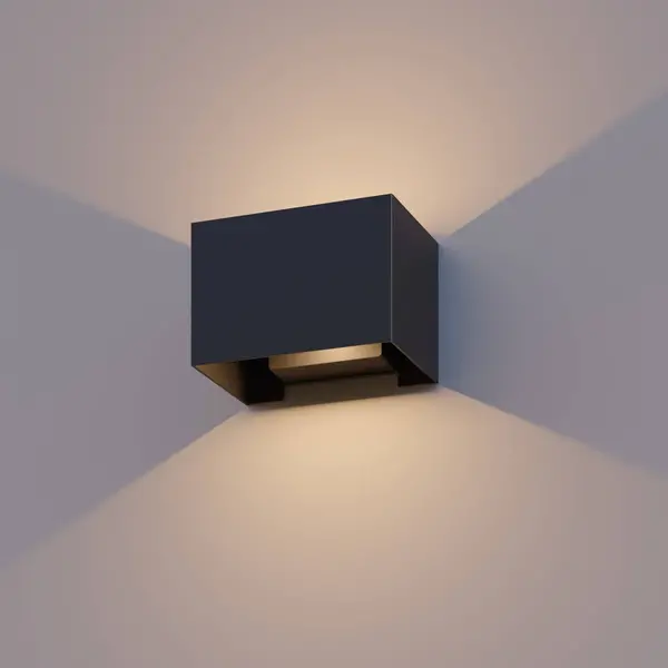 Calex Calex LED Wandleuchte Außen - Beidseitig - 7W - 3000K - IP54 - Schwarz