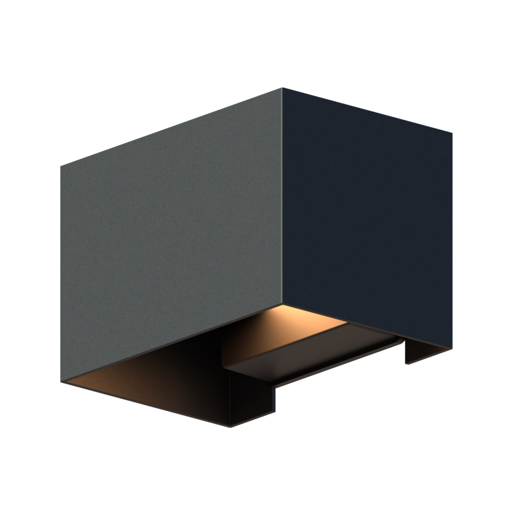 Calex Calex LED Wandleuchte Außen - Beidseitig - 7W - 3000K - IP54 - Schwarz