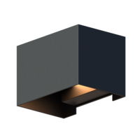 Calex Calex LED Wandleuchte Außen - Beidseitig - 7W - 3000K - IP54 - Schwarz