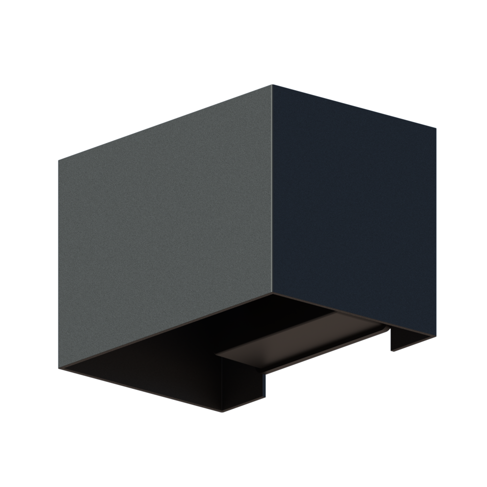 Calex Calex LED Wandleuchte Außen - Beidseitig - 7W - 3000K - IP54 - Schwarz