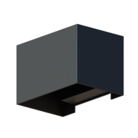 Calex Calex LED Wandleuchte Außen - Beidseitig - 7W - 3000K - IP54 - Schwarz