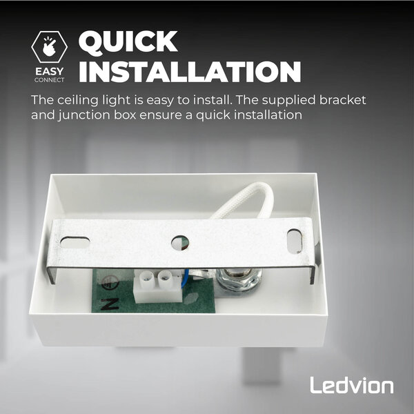 Ledvion LED Deckenstrahler Weiß - Neigbar - GU10-Fassung