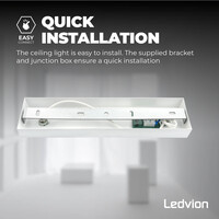 Ledvion LED Deckenstrahler Weiß Duo - 3W - 6500K - Neigbar