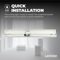 Ledvion LED Deckenstrahler Weiß Trio - 3W - 6500K - Neigbar