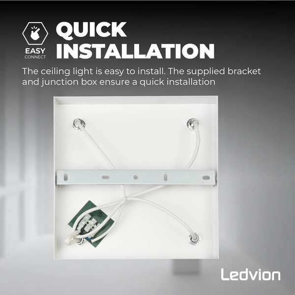 Ledvion LED Deckenstrahler Weiß 4-licht - 3W - 2700K - Neigbar