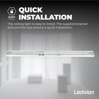 Ledvion LED Deckenstrahler Weiß 4-licht - 3W - 4000K - Neigbar
