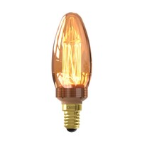 Calex Calex Crown LED Glasfaser Lampe - E14 - 2.3W - Gold - Dimmbar