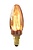 Calex Crown LED Glasfaser Lampe - E14 - 2.3W - Gold - Dimmbar