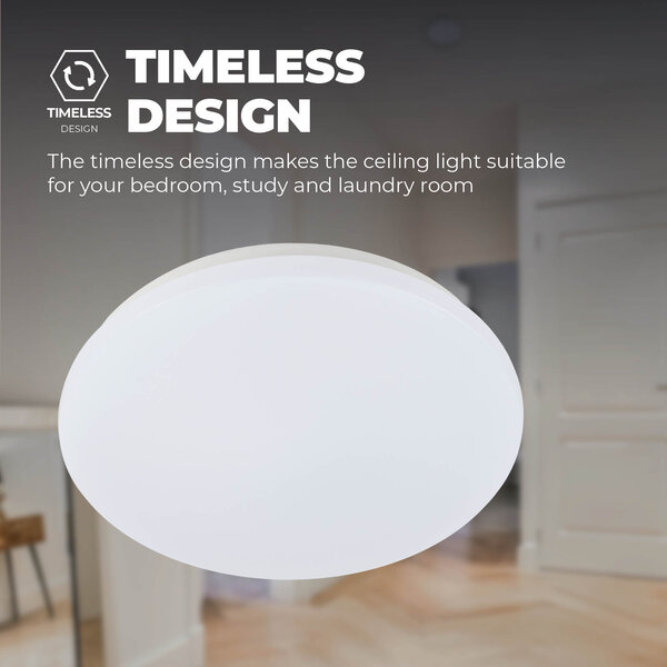 Ledvion Deckenleuchte - 12W - 3000K - 1200 Lumen - Ø21 CM