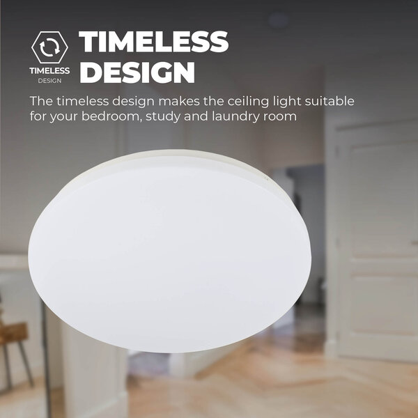 Ledvion Deckenleuchte - 24W - 3000K - 2400 Lumen - Ø31,5 CM