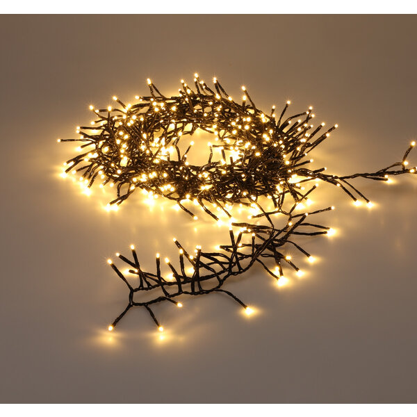 Beleuchtungonline 4,9m LED Weihnachtsbeleuchtung - Lichterkette Außenbereich - 384 LEDs - Warmweißes Licht