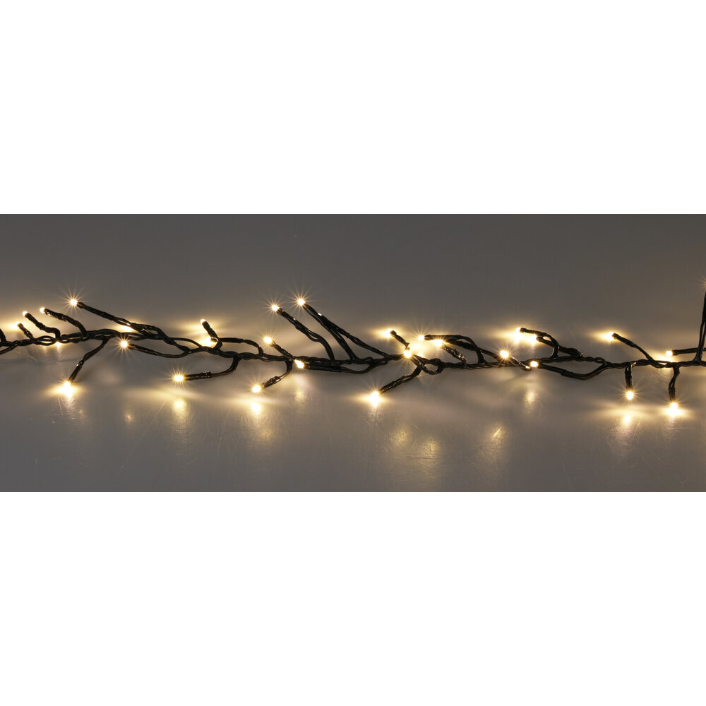 Beleuchtungonline 4,9m LED Weihnachtsbeleuchtung - Lichterkette Außenbereich - 384 LEDs - Warmweißes Licht