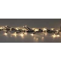 Beleuchtungonline 4,9m LED Weihnachtsbeleuchtung - Lichterkette Außenbereich - 384 LEDs - Warmweißes Licht