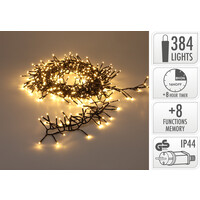 Beleuchtungonline 4,9m LED Weihnachtsbeleuchtung - Lichterkette Außenbereich - 384 LEDs - Warmweißes Licht