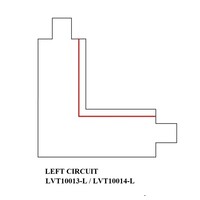 Ledvion 1-Phasen Schienenverbinder - L-Stück - Schwarz - Left