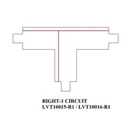 Ledvion 1-Phasen Schienenverbinder - T-Stück - Schwarz - Right-1