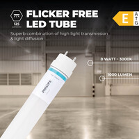 Philips Philips LED Röhre 60 cm - 8W - 3000K - T8 - Master Value (EM/NETZ) - Hohe Leistung