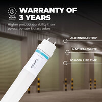 Philips Philips LED Röhre 60 cm - 8W - 3000K - T8 - Master Value (EM/NETZ) - Hohe Leistung