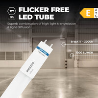 Philips Philips LED Röhre 60 cm - 8W - 3000K - T8 - Master (EM/NETZ) - Hohe Leistung