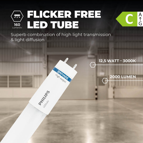 Philips Philips LED Röhre T8 120 cm - 12,5W - 3000K - 160 lm/W - Hohe Effizienz