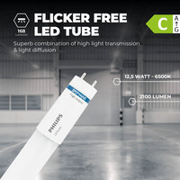 Philips Philips LED Röhre T8 120 cm - 12,5W - 6500K - 168 lm/W - Hohe Effizienz