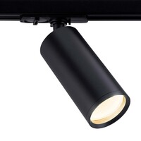 Ledvion 1m LED Schienensystem - 4 Spots - 3W - 2700K - Dimmbar - 1 Phasen - Schwarz