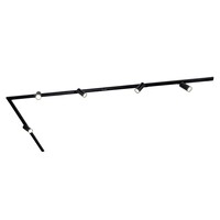 Ledvion 3m LED Schienensystem - 5 Spots - 3W - 2700K - Dimmbar - 1 Phasen - Schwarz