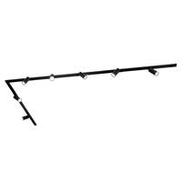 Ledvion 3m LED Schienensystem - 7 Spots - 3W - 2700K - Dimmbar - 1 Phasen - Schwarz