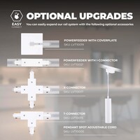 Ledvion 1m LED Schienensystem - 2 Spots - 3W - 2700K - Dimmbar - 1 Phasen - Weiß