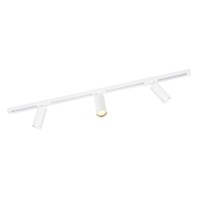 Ledvion 1m LED Schienensystem - 3 Spots - 3W - 2700K - Dimmbar - 1 Phasen - Weiß