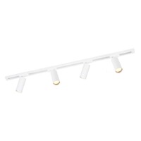Ledvion 1m LED Schienensystem - 4 Spots - 3W - 2700K - Dimmbar - 1 Phasen - Weiß