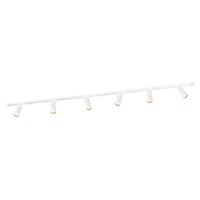 Ledvion 2m LED Schienensystem - 6 Spots - 3W - 2700K - Dimmbar - 1 Phasen - Weiß