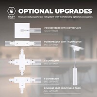 Ledvion 3m LED Schienensystem - 7 Spots - 5W - 2700K - Dimmbar - 1 Phasen - Weiß