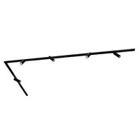 Ledvion 3m LED Schienensystem - 5 Spots - 3W - 2700K - Dimmbar - 1 Phasen - Schwarz