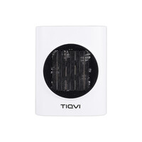 Tiqvi Heizlüfter - 1500W - Bis zu 25 m² - PTC - 2 Einstellungen - Weiß - Elektroheizung - Einstellbarer Thermostatknopf