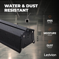 Ledvion LED Hallenstrahler Linear 100W - 175lm/W -  IP65 - 6000K - Dimmbar - Lumileds Chips - Lagerbeleuchtung - 5 Jahre Garantie