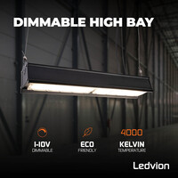 Ledvion LED Hallenstrahler Linear 150W - 175lm/W -  IP65 - 4000K - Dimmbar - Lumileds Chips - Lagerbeleuchtung - 5 Jahre Garantie