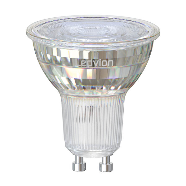 Ledvion GU10 LED Spot - 3W - 2700K - 345 Lumen - Full Glass