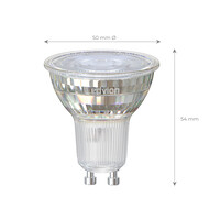 Ledvion GU10 LED Spot - 3W - 2700K - 345 Lumen - Full Glass