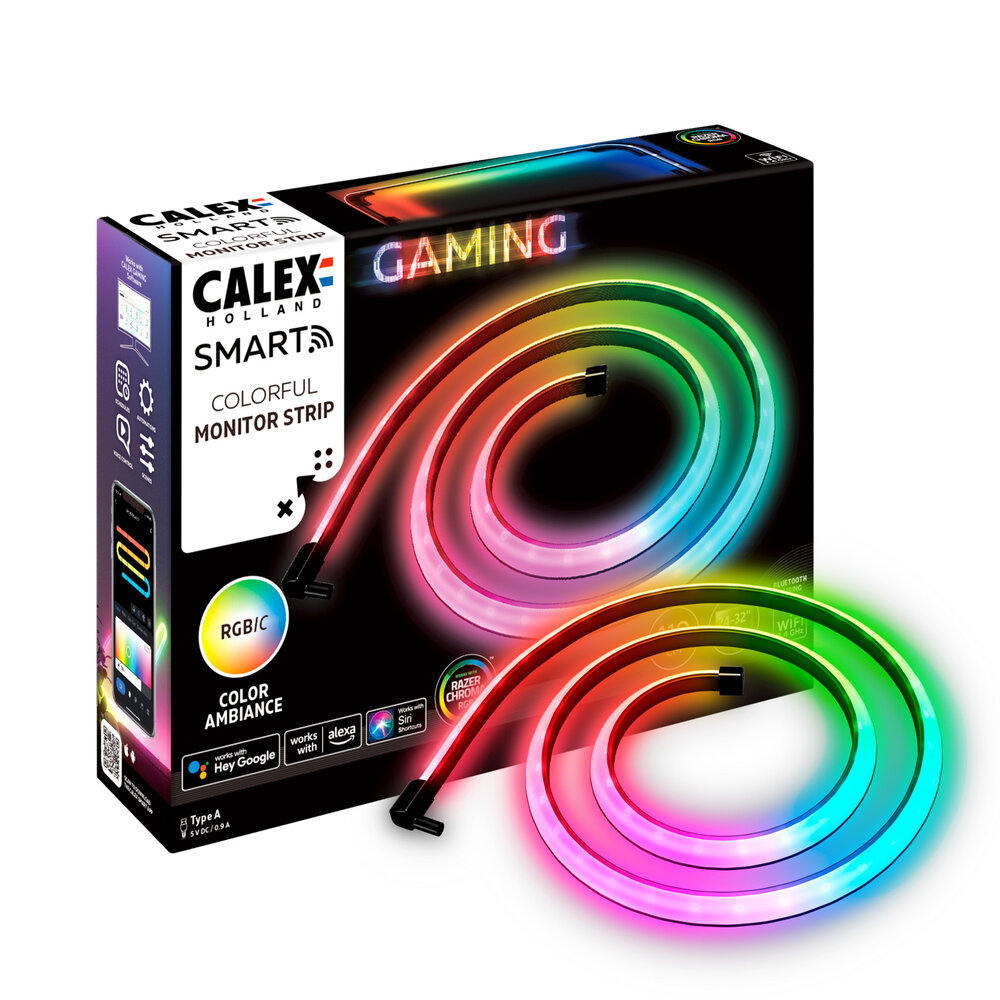 Calex Calex Smart Gaming LED Streifen - RGBIC - 4,5W - 110CM