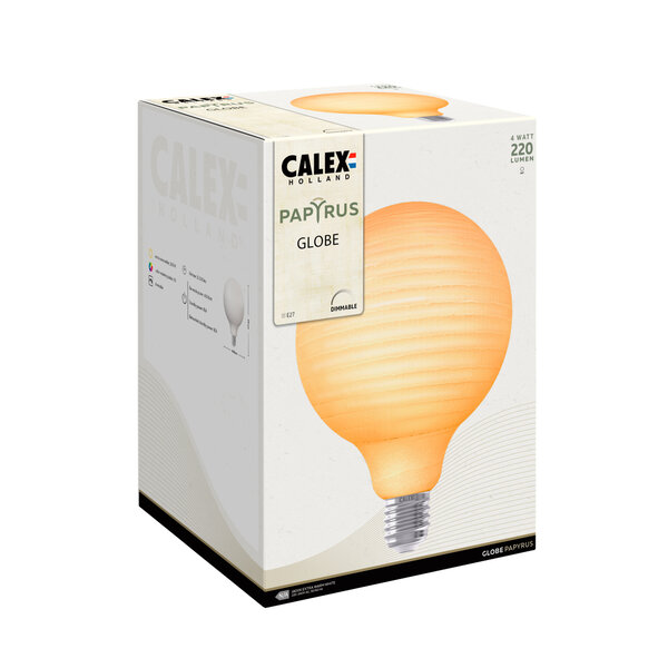 Calex Calex Globe Lampe Filament G125 - E27 - 4W - 1800K - 220 Lumen - Papyrus