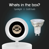 Ledvion LED Deckenstrahler Weiß - Dimmbar - 3W - 6500K - Neigbar
