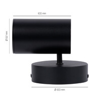 Ledvion LED Deckenstrahler Schwarz - Neigbar - GU10 Fassung