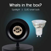 Ledvion LED Deckenstrahler Schwarz - Dimmbar - 4,9W - RGB+CCT - Neigbar