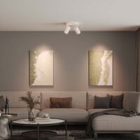 Ledvion LED Deckenstrahler Weiß Duo - Neigbar - GU10 Fassung