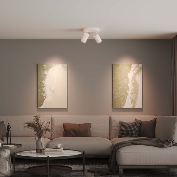 Ledvion LED Deckenstrahler Weiß Duo - Neigbar - GU10 Fassung